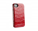 Sena Leather iPhone4/4S Lugano Snap Case-Croco Red 