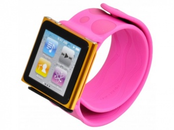Ozaki iCoat Watch+ for iPod Nano 6 Slap - Pink 