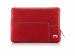 Urbano Leather Zip Folder Black for Macbook 13 Red 
